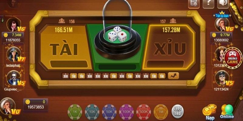 Thao tác chơi game tài xỉu trực tuyến