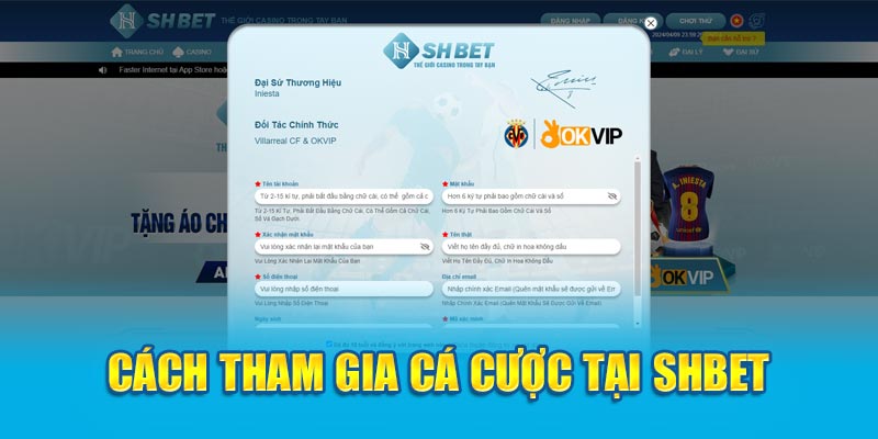 Cách tham gia cá cược tại Shbet