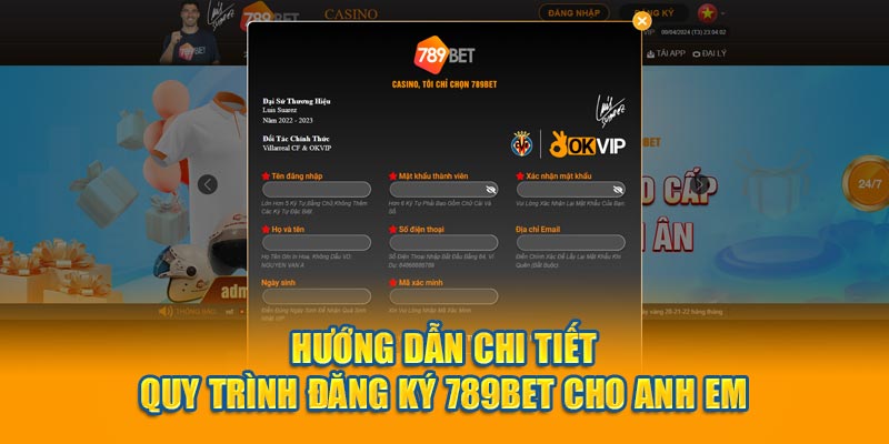 Hướng dẫn chi tiết quy trình đăng ký 789Bet cho anh em